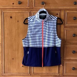 Ralph Lauren Active Woman’s Vest Navy and White Size PM